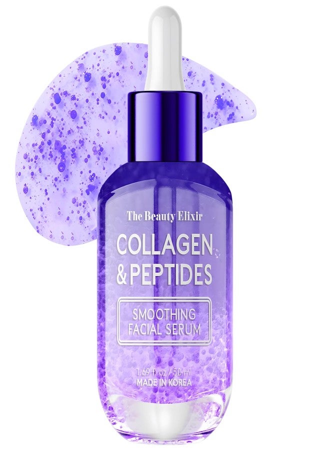 The Beauty Elixir Collagen & Peptides Serum For Face - Dermatologist Tested, Anti-Aging, Hydrating & Repairing Treatment for Fine Lines & Wrinkles - Clean Beauty, Cruelty-Free Korean Skincare - 1.69oz - Image 1